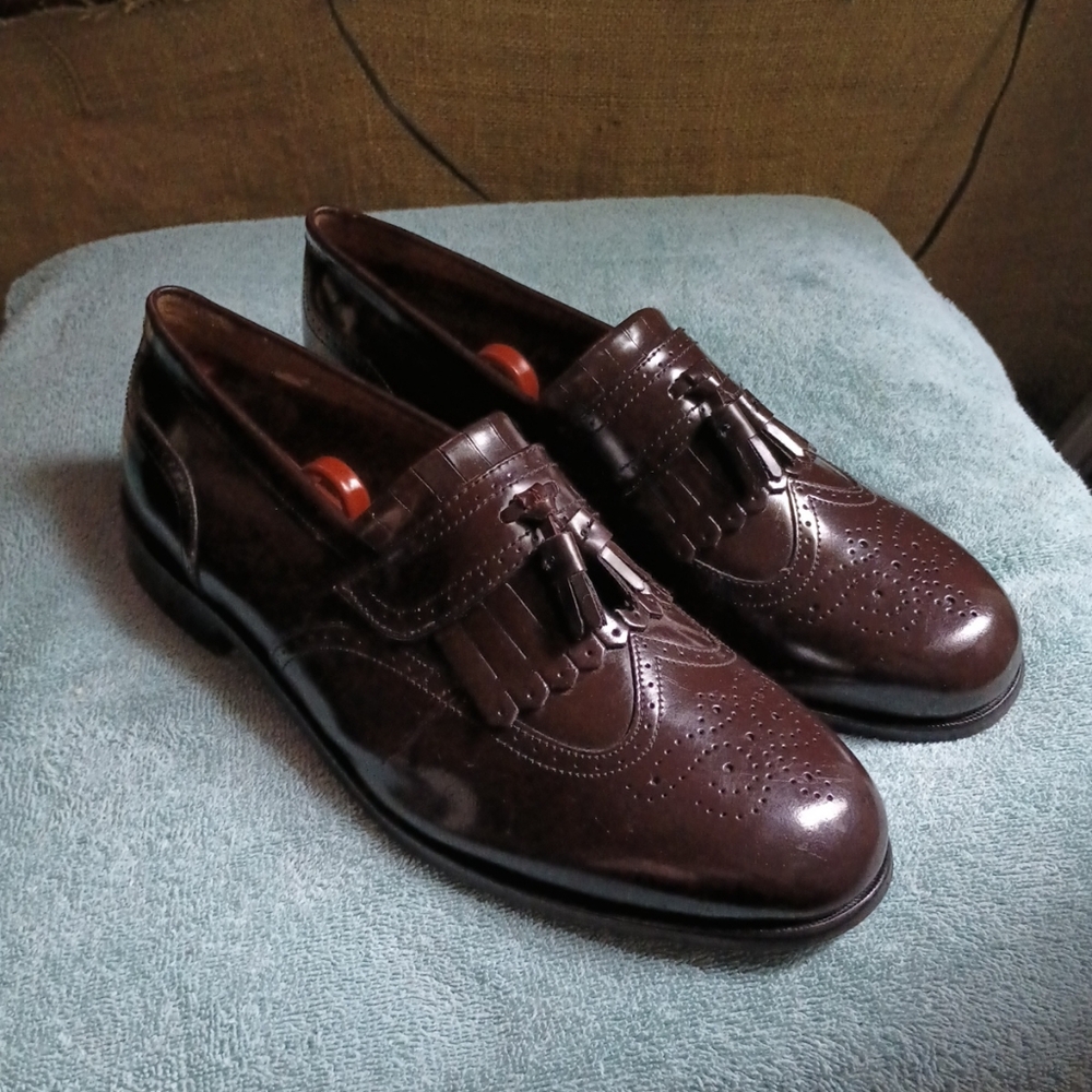 Elegant Brown Tassel Men's Loafers